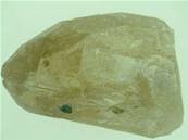 NATURAL CITRINE SPECIMEN WITH TOURMALINE INCLUSION. 105 X 70 X 50MM APROX. 458g. SP32