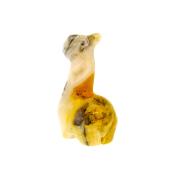 Alpaca carving in Crazy Lace Agate.   SPR15342POL