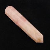 Rose Quartz Faceted & Tapered Polished Point Massage/ Healing Wand.   SP15696POL