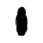 CARVING OF A PENGUIN IN BLACK OBSIDIAN.   SPR15080POL