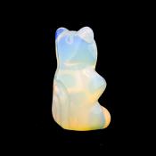 Teddy Bear Figure carved in Opalite.   SPR15356POL
