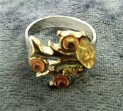 925 SILVER WITH AMBER RING. SPR4224RG