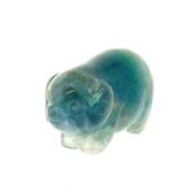 CARVING OF A PIGLET IN FLUORITE.   SPR15076POL