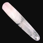 Rose Quartz Faceted And Tapered Massage/ Healing Wand.   SP15928POL