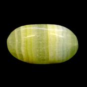 Green Caribbean Calcite Polished Pebble/ Palm Stone.   SP15103POL