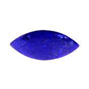 Polished lapis lazuli Catseye shape pocket charm.   SP15422POL