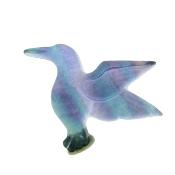 Carving Of A Humming Bird In Blue/ Purple Fluorite.   SP15989POL