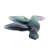 Carving Of A Humming Bird In Blue/ Purple Fluorite.   SP15976POL