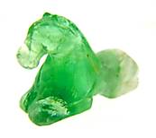 CARVING OF HORSE IN FLUORITE. SP9325POL