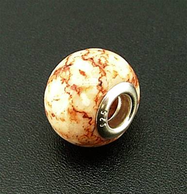 CHARM BEAD WITH STERLING SILVER LINING. 68200028