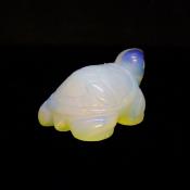 CARVING OF A TORTOISE IN OPALITE.   SPR14672POL