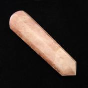 Rose Quartz Faceted & Tapered Polished Point Massage/ Healing Wand.   SP15699POL