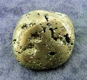 IRON PYRITE (FOOLS GOLD) POLISHED PEBBLE. SP7620POL