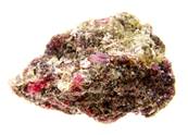 RUBELLITE WITH MICA ROUGH CRYSTAL SPECIMEN. SP9690