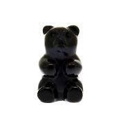 Teddy Bear Figure carved in Black Obsidian.   SPR15359POL