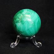 Gemstone Sphere in Malachite.   SP15652POL