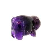 CARVING OF A PIG IN AMETHYST.   SPR15067POL