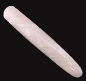 Rose Quartz Faceted And Tapered Massage/ Healing Wand.   SP15930POL