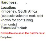 Kimberlite  Raw Crystal Specimen.   SP15871