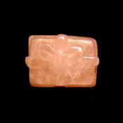 Gemstone Mini Present/ Gift Carving In Rose Quartz.   SPR15509POL