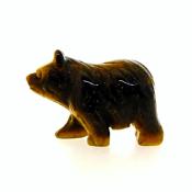 A Bear Carving In Tigerseye.   SPR15521POL