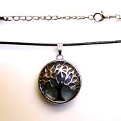 Tree Of Life Pendant Style Necklace With Fluorite.   SPR15502PEND
