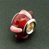CHARM BEAD WITH SILVER PLATED LINING. 68200134