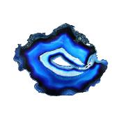 Agate Polished Geode Slice Specimen Coloured Blue.   SP15680POL