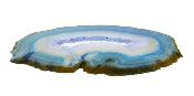 Agate Polished Geode Slice Specimen Coloured Blue.   SP15681POL