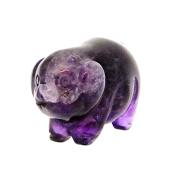 CARVING OF A PIG IN AMETHYST.   SPR15067POL