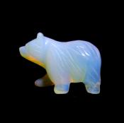 A Bear Carving In Opalite.   SPR15519POL