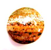 ORBICULAR JASPER POLISHED PEBBLE/ PALMSTONE.   SP10789POL