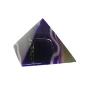 Pyramid in Purple/ Grey Coloured Agate.   SP15673POL
