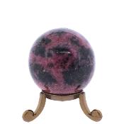 Gemstone Sphere in Rhodonite.   SP16993POL