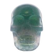 Gemstone Skull Carving In Fluorite.   SP17816POL