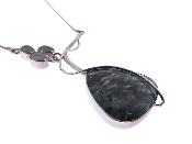 925 Silver one off designer pendant necklace in Serafina and Aquamarine.   SP17909PEND