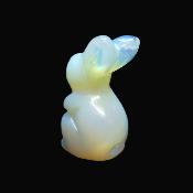 Gemstone Carving Of A Rabbit (Large Size) In Opalite.   SPR16930POL