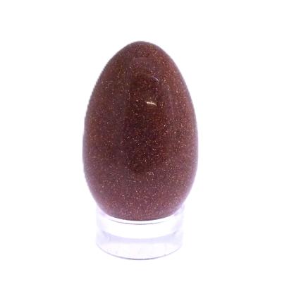 Gemstone Mini Egg In Copper Goldstone.   SPR17421POL