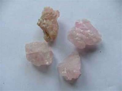ROSE QUARTZ brazil natural rare crystals 1-1.5 CM. ROSE10