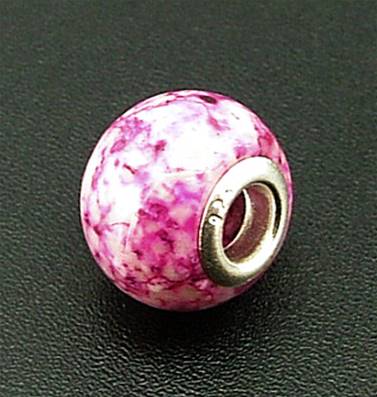 CHARM BEAD WITH STERLING SILVER LINING. 68200024