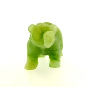 CARVING OF A BEAR IN GREEN AVENTURINE.   SP13286POL