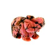 CARVING OF AN ELEPHANT IN RHODONITE.   SP14266POL