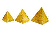 Set Of Three Pyramids in Marble.   SP16758POL