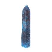 Gemstone Fully Polished And Faceted Point Specimen In Apatite.    SP17056POL