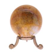 Gemstone Sphere In Golden Healer Quartz.   SP17188POL