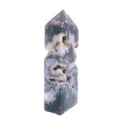Skeleton Green Moss Agate Fully Polished Point/ Tower Specimen.   SP17221POL