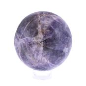 Gemstone Sphere In Chevron Amethyst.   SP17287POL