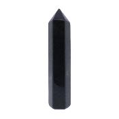Black Obsidian Fully Polished & Facetted Point/ Tower Specimen.   SP17305POL