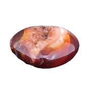 Carnelian Gemstone Polished Geode Heart Carving.   SP17571POL