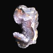 Agate With Amethyst Druze Polished Edge Geode Specimen.   SP17616POL